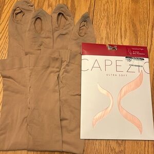 Transition Tights, 3 pair.  Size 8-12 girls